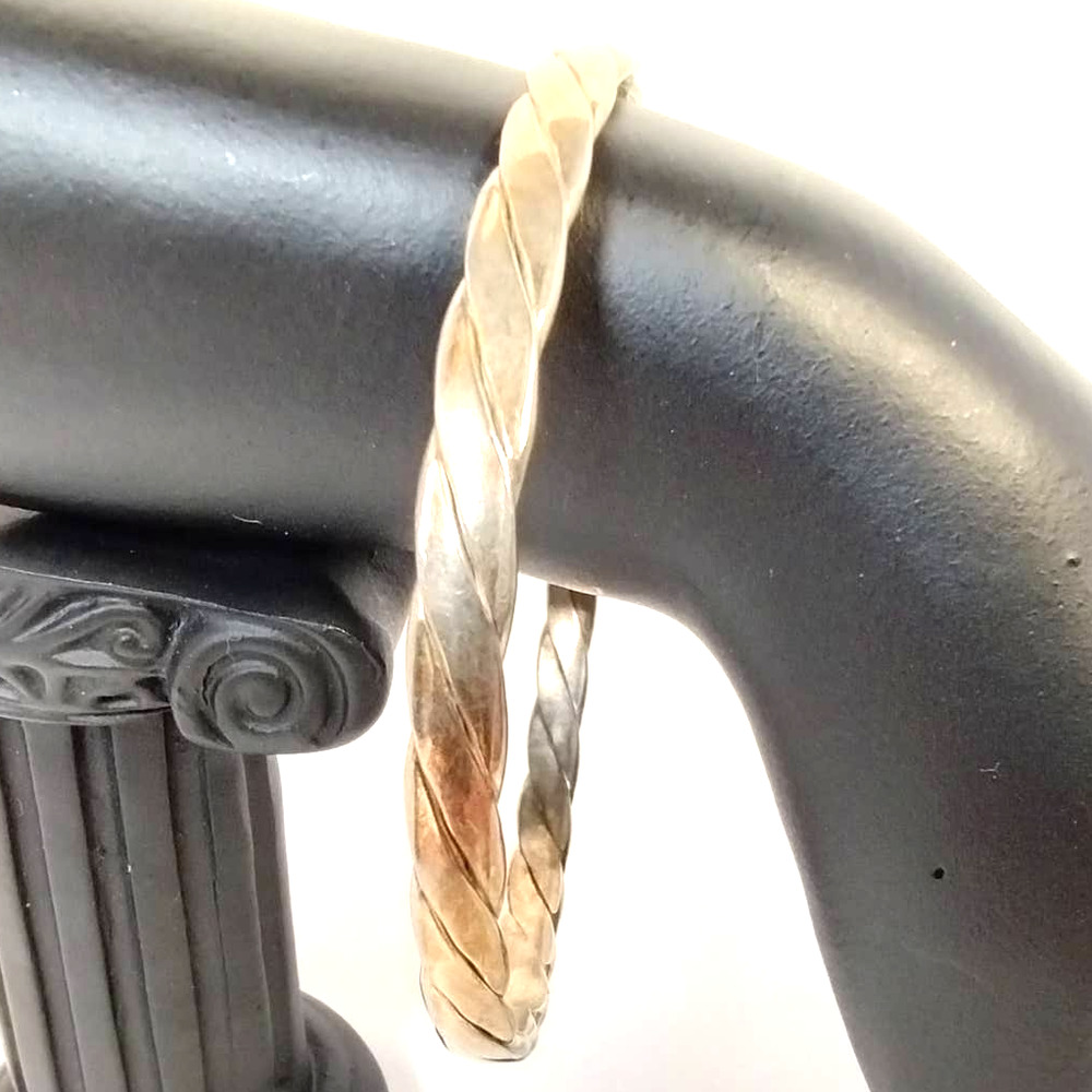 Sterling Silver 925 Braided Bracelet, Vintage Pre-1948